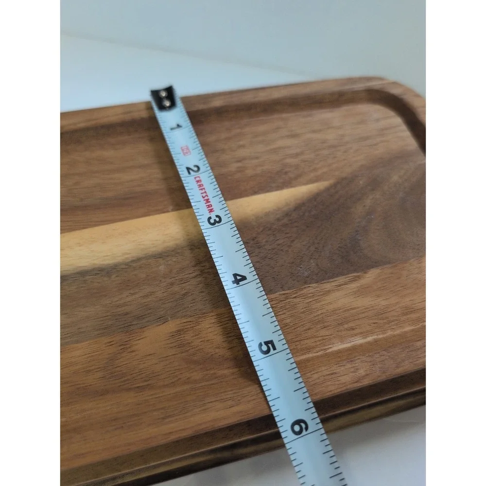 Set Of 4 Acacia Wood Snack, Charcuterie Individual Trays